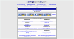 Desktop Screenshot of collegesportsinc.com